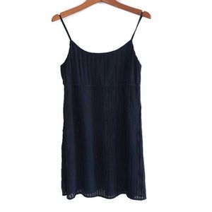 Alice + Olivia Navy Silk Spaghetti Strap Dress | Size Small